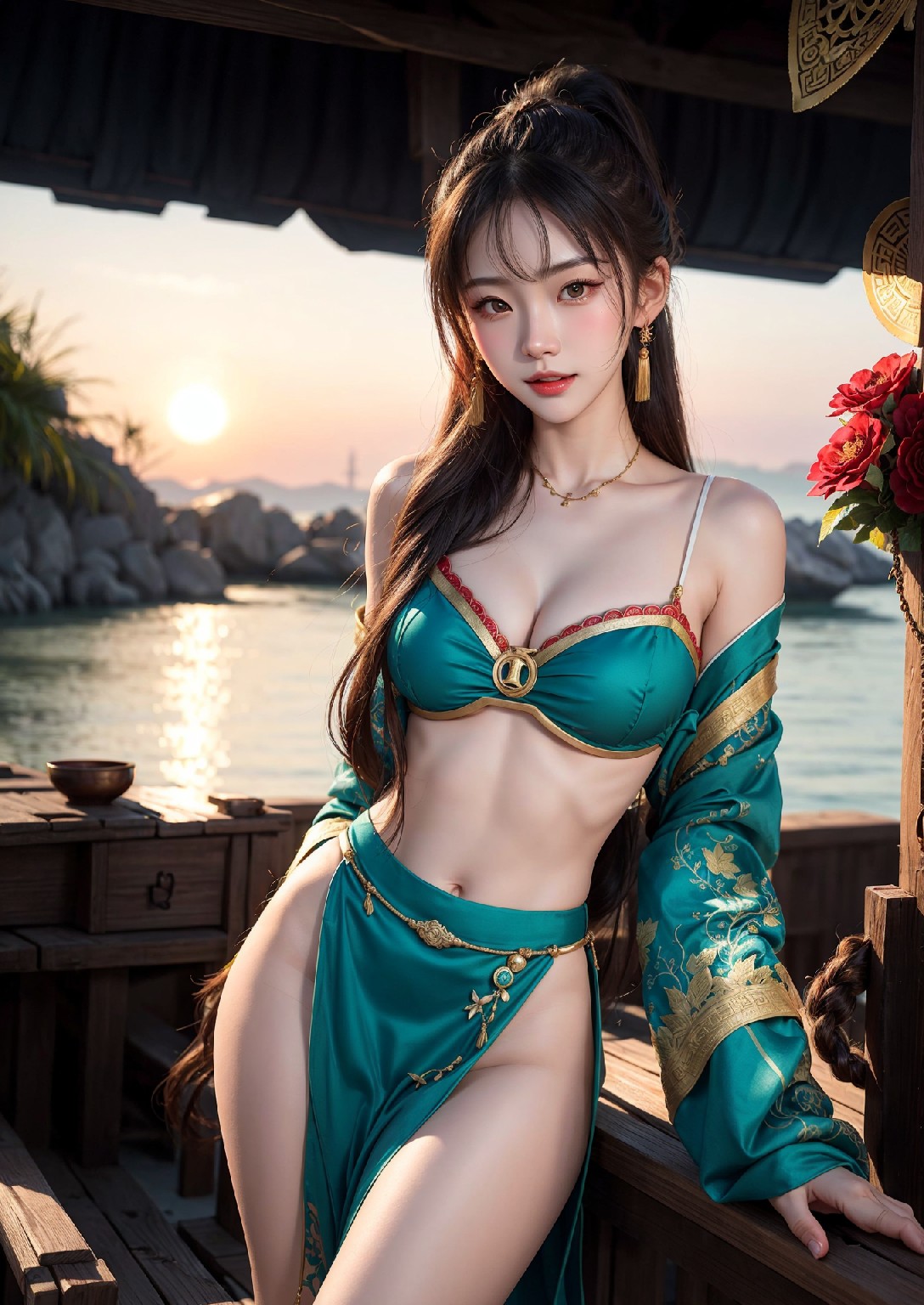 航行到西方的東方女孩