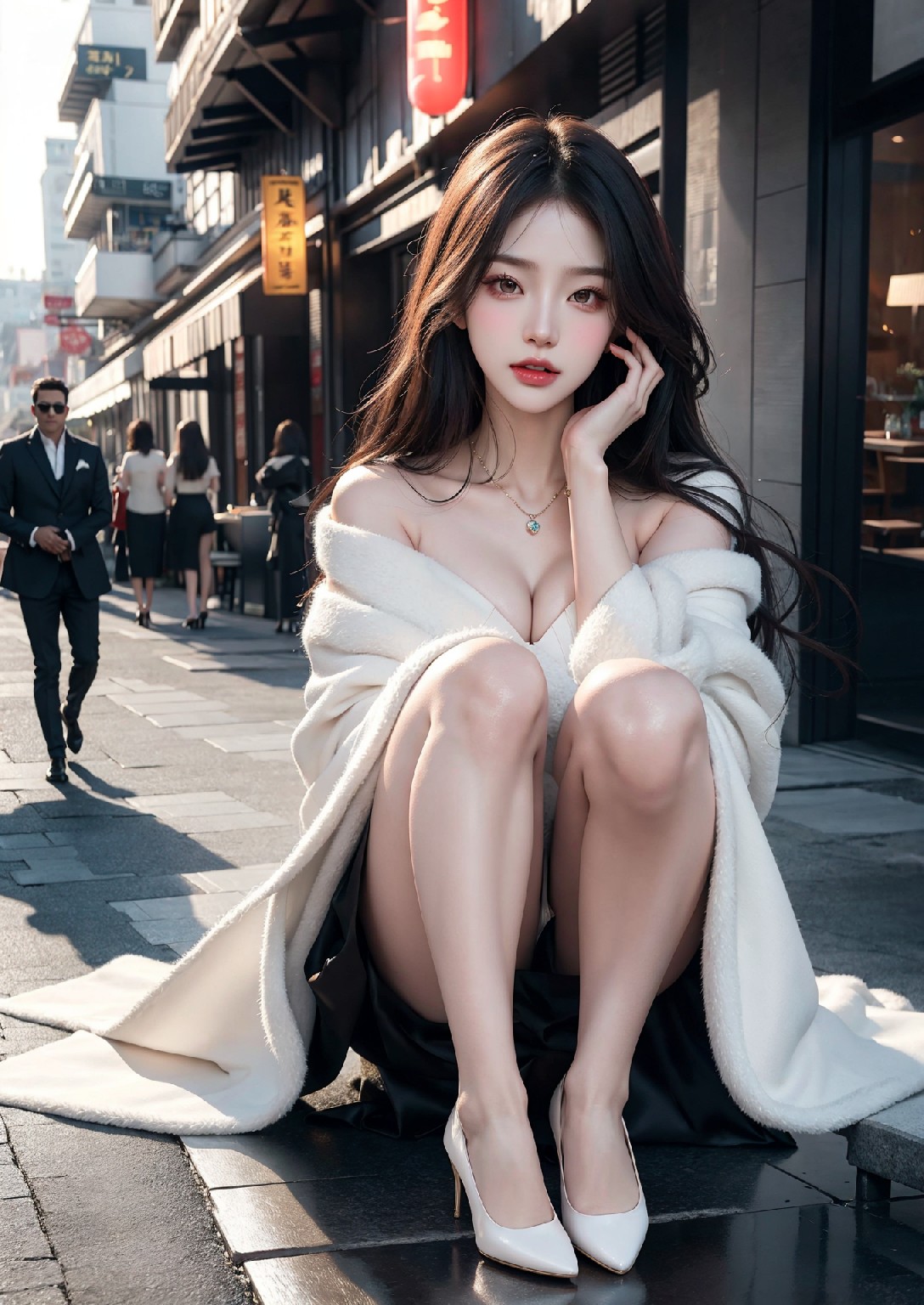 Fashion girl on the streets of New York