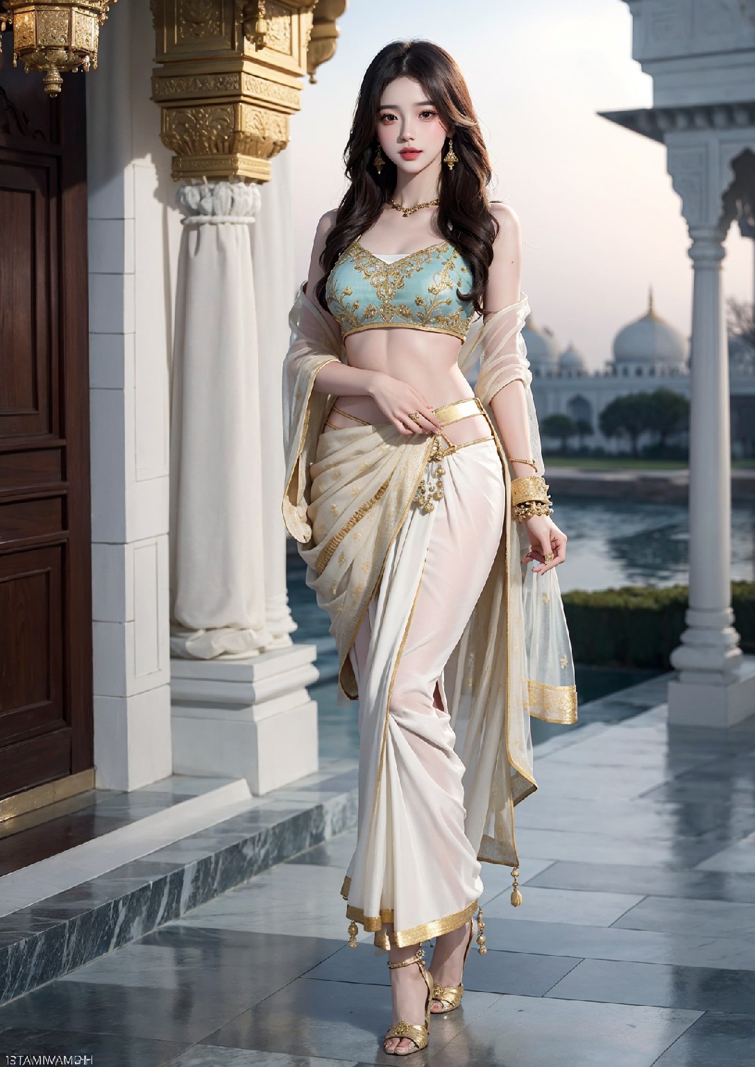 Beautiful Woman of the Taj Mahal