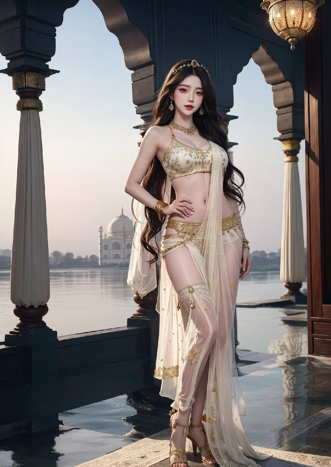 Beautiful Woman of the Taj Mahal