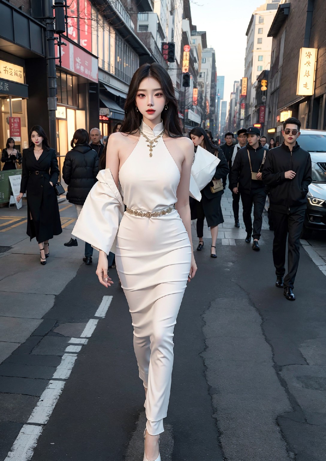 Fashion girl on the streets of New York