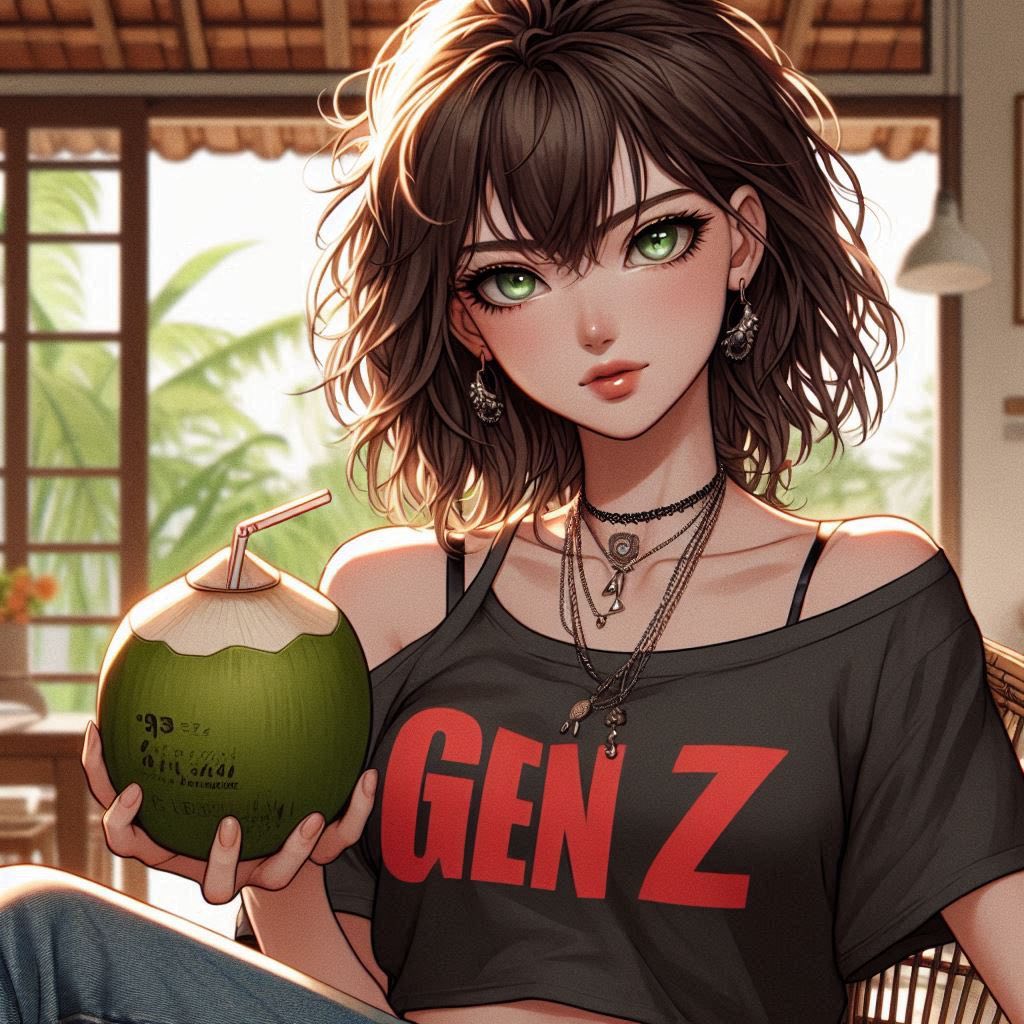 在熱帶渡假村喝涼的果汁