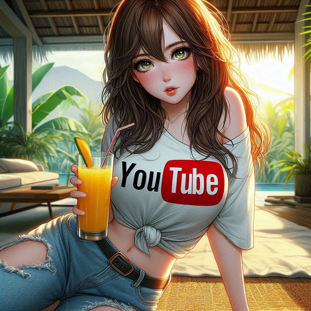 在熱帶渡假村喝涼的果汁