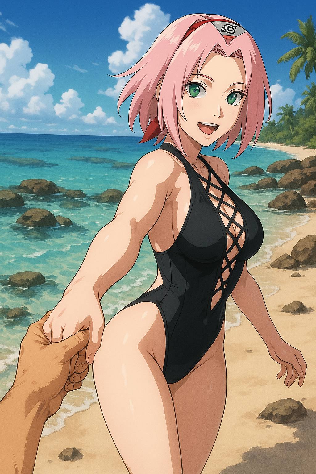 Summer is hot. It's best to go to the beach to cool off.