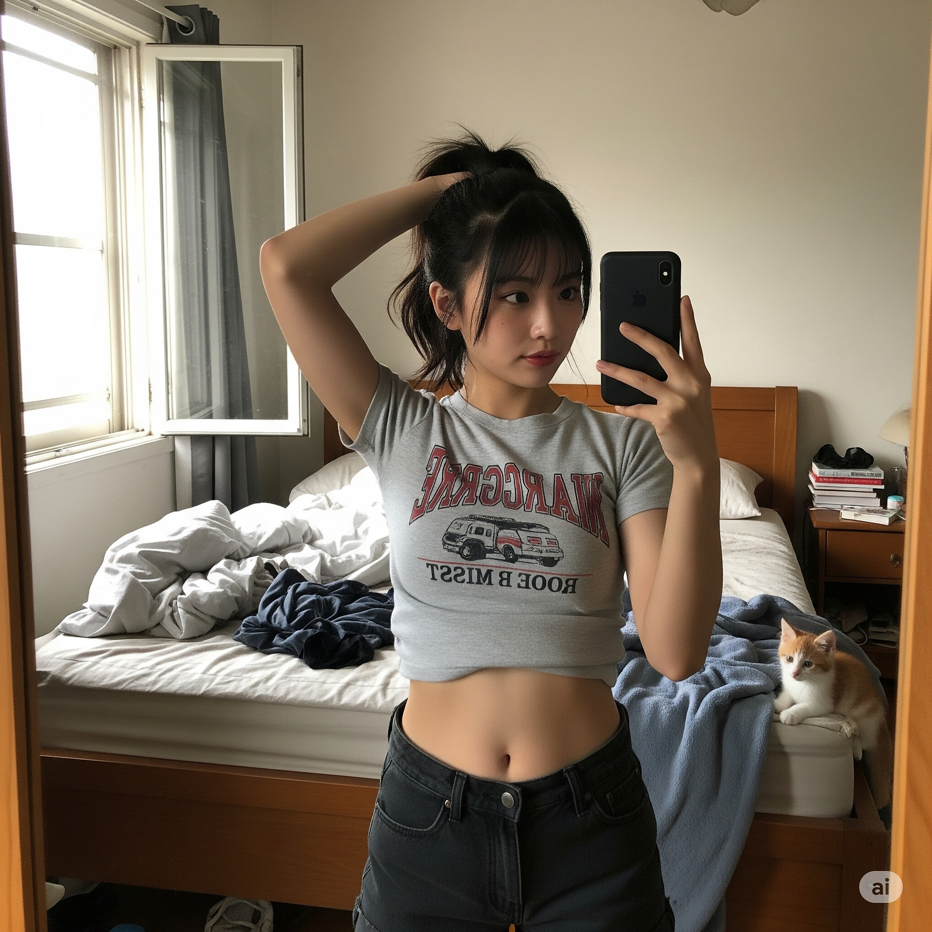 妹子在自己的房間自拍