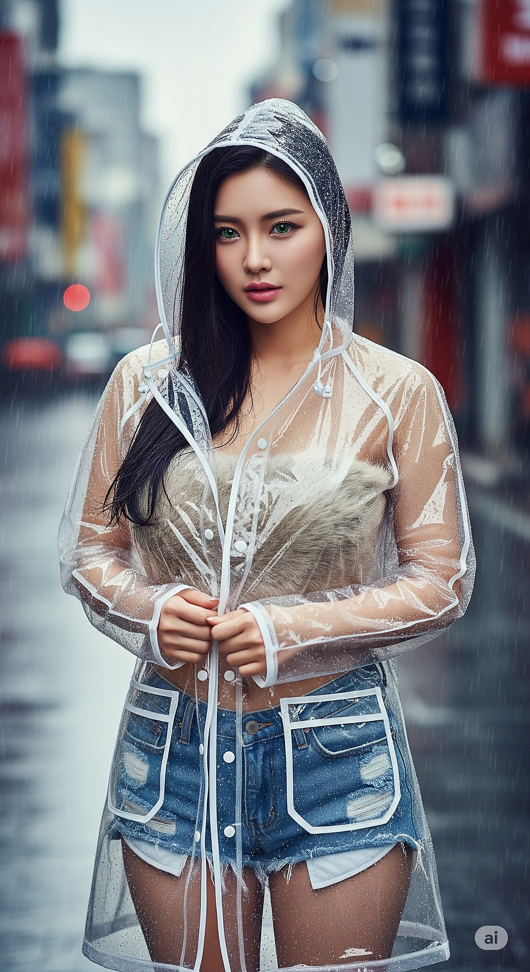 Rain silk light woven transparent clothing