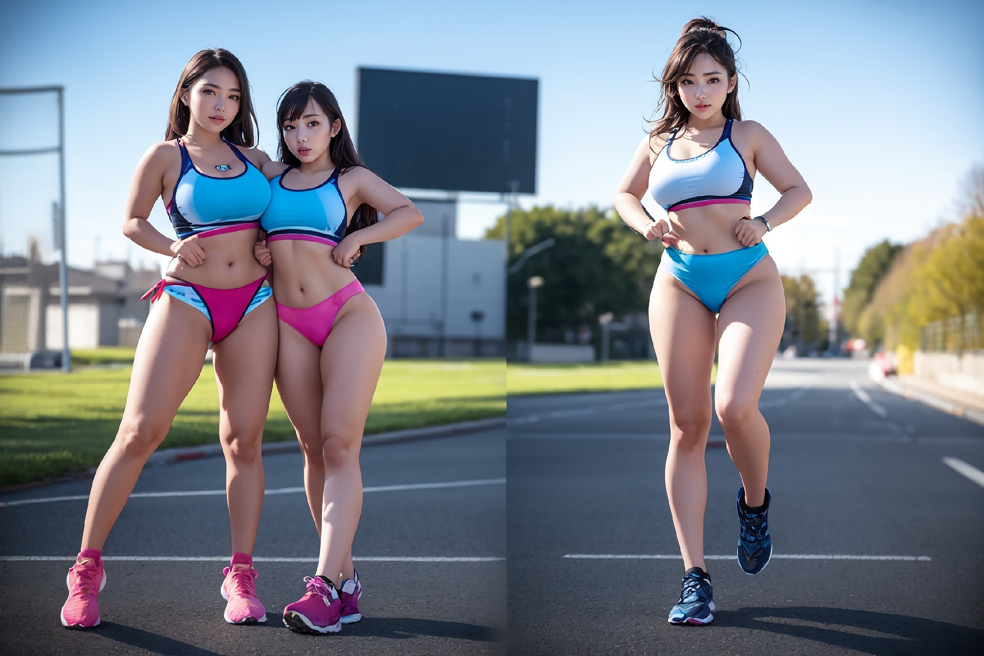 Cool photo shoot on the runway