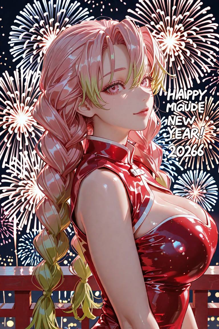 動漫美女迎接2026