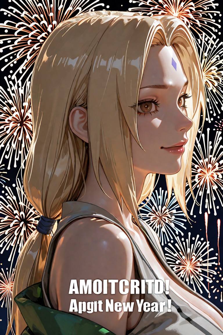 動漫美女迎接2026