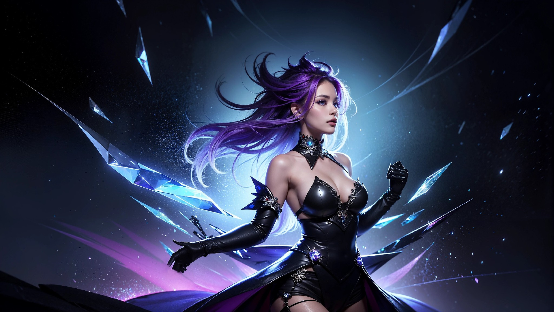 Vibrant Cosmic Princess Fashion