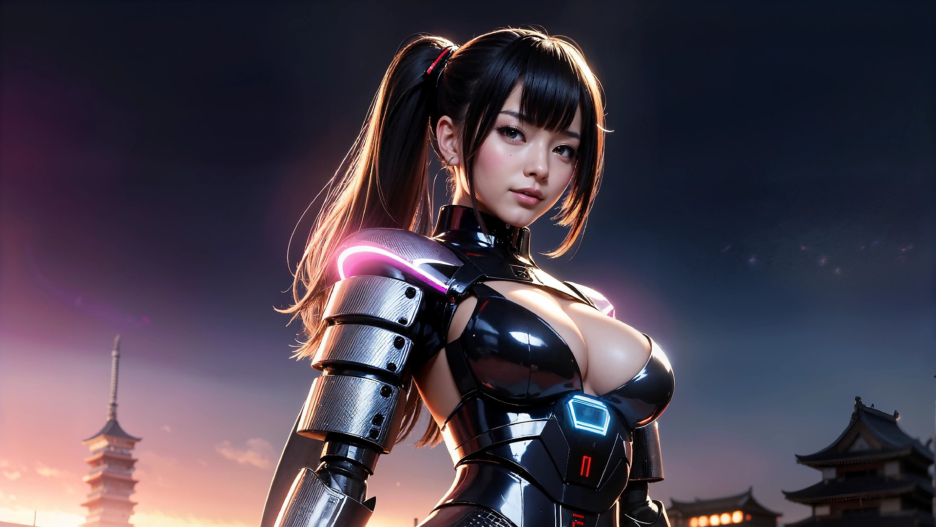 Cyberpunk Ninja Assassin