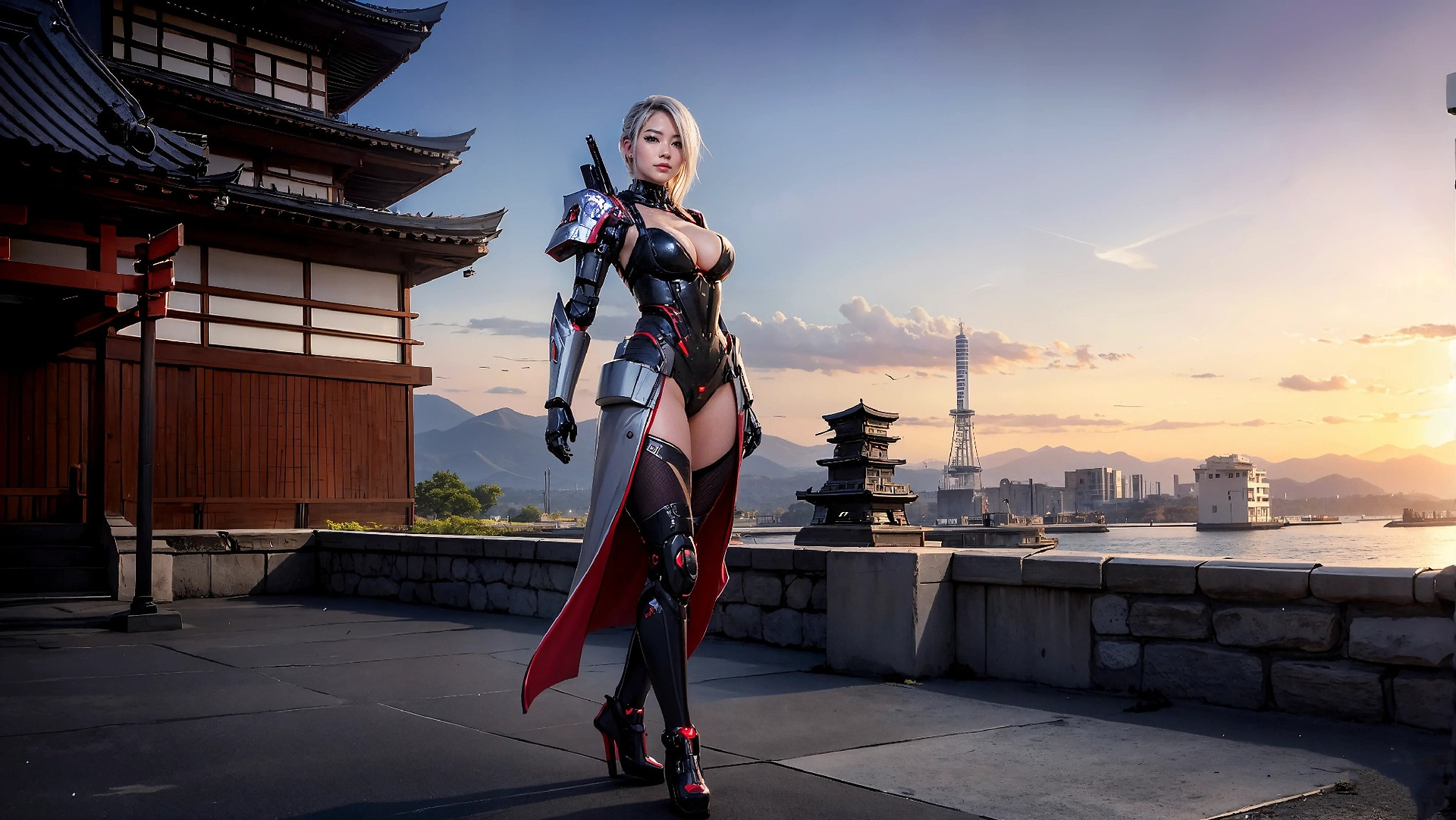 Cyberpunk Ninja Assassin