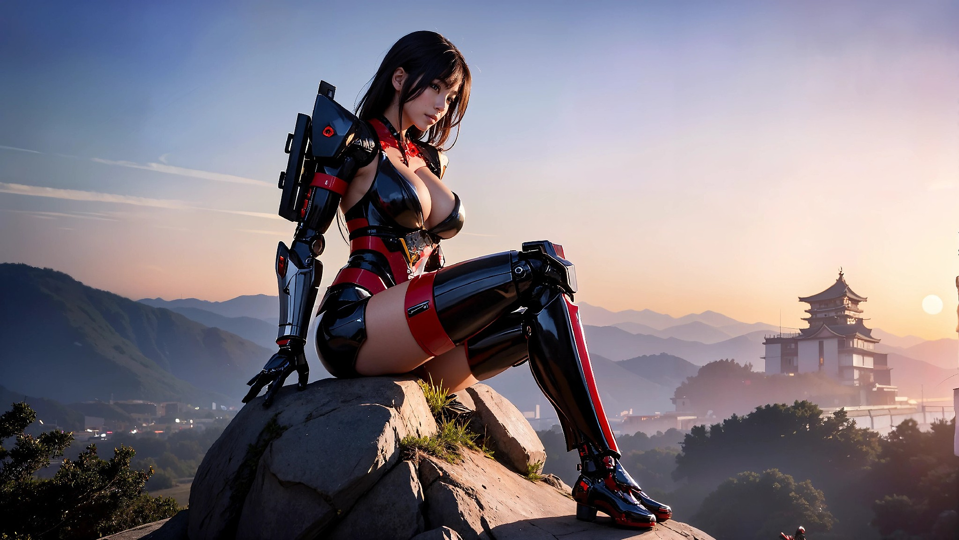 Cyberpunk Ninja Assassin