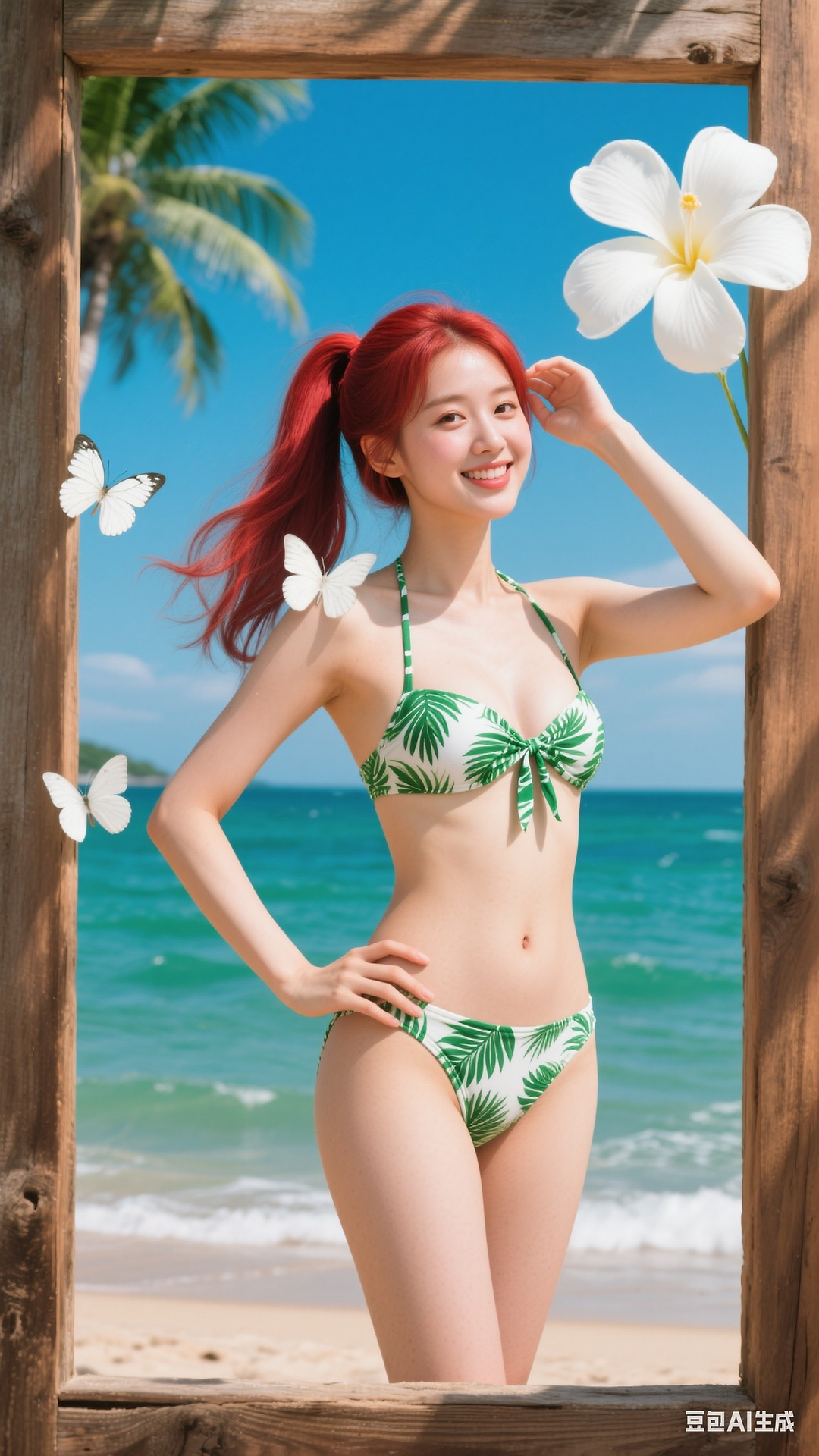 Tropical Leaf Pattern Bikini