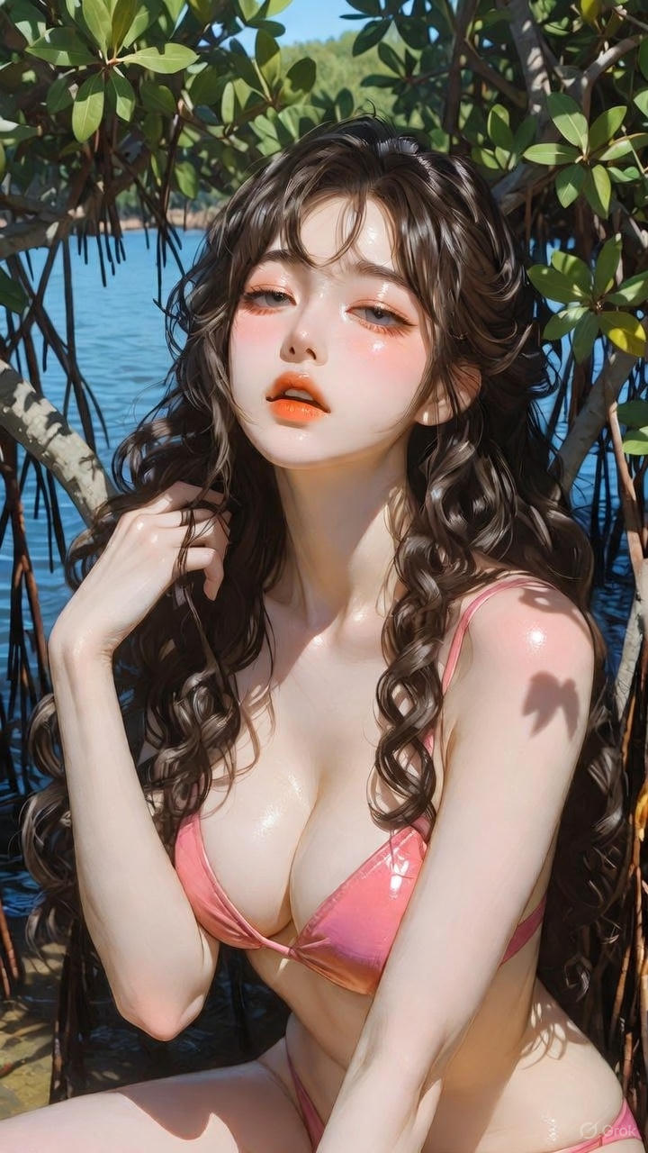 Shiny Pink Bikini