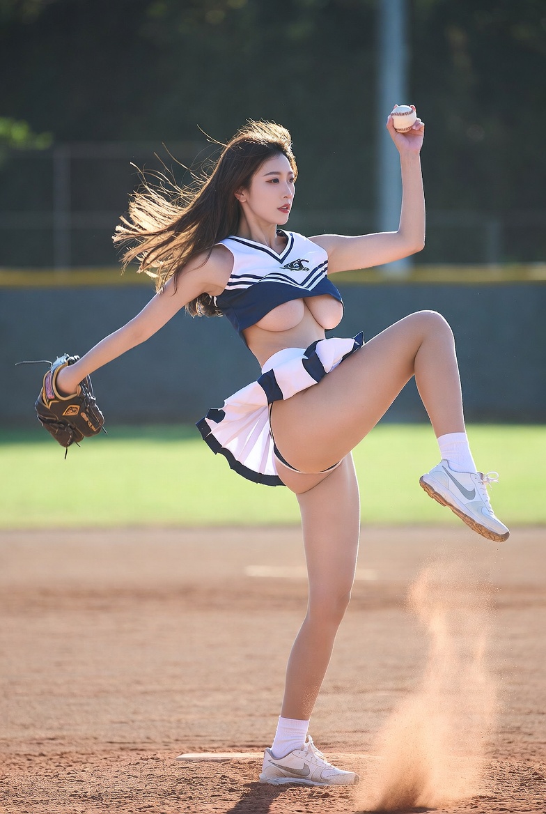 Cheerleader kick-off guests