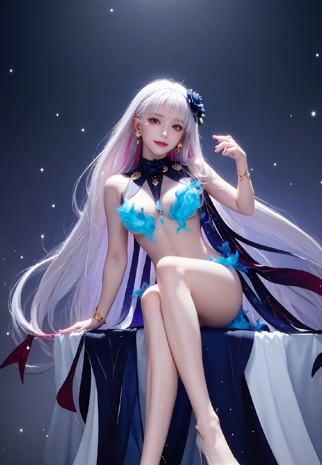 Kama-SwimsuitBlueFire