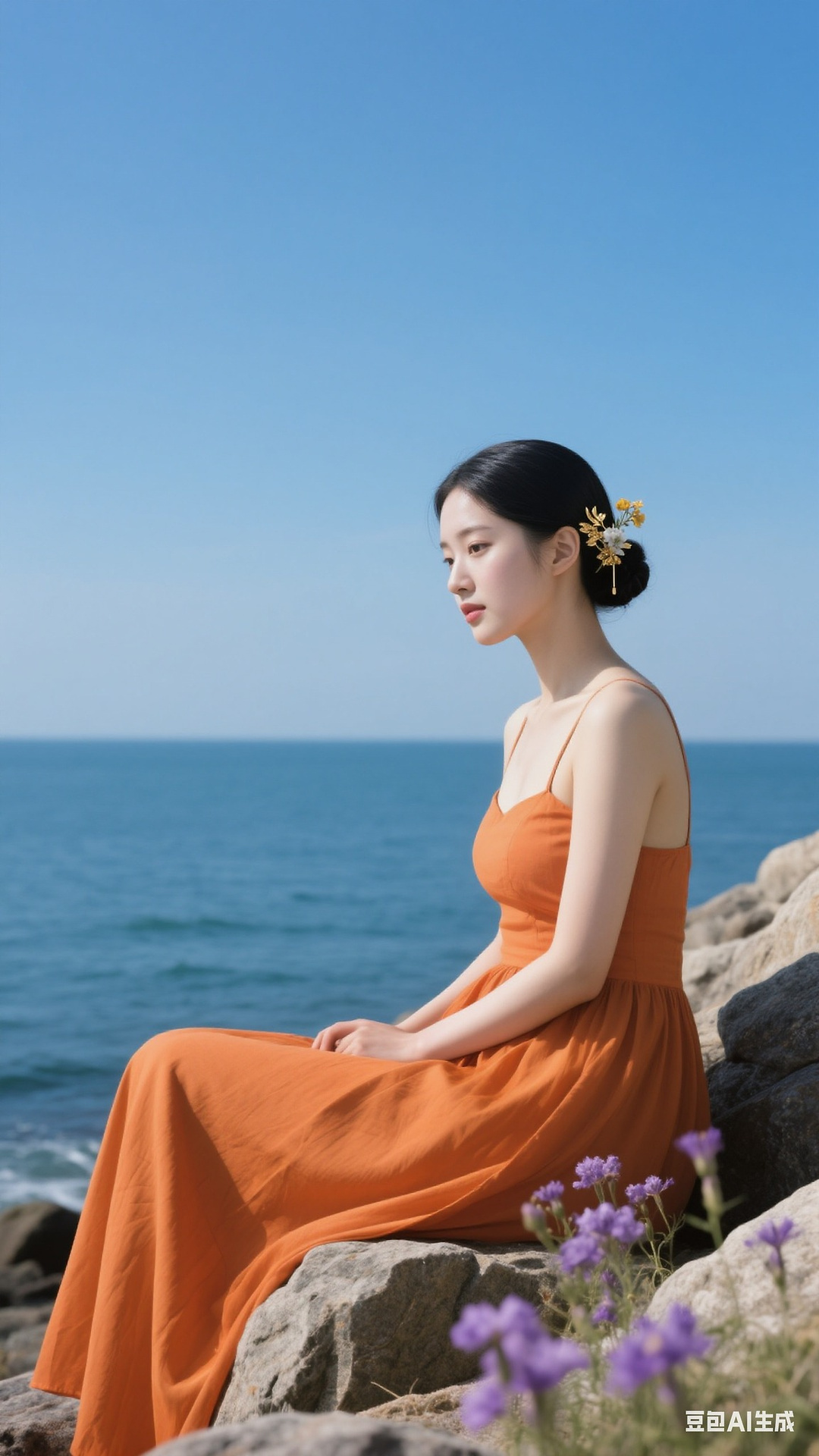 Orange dress
