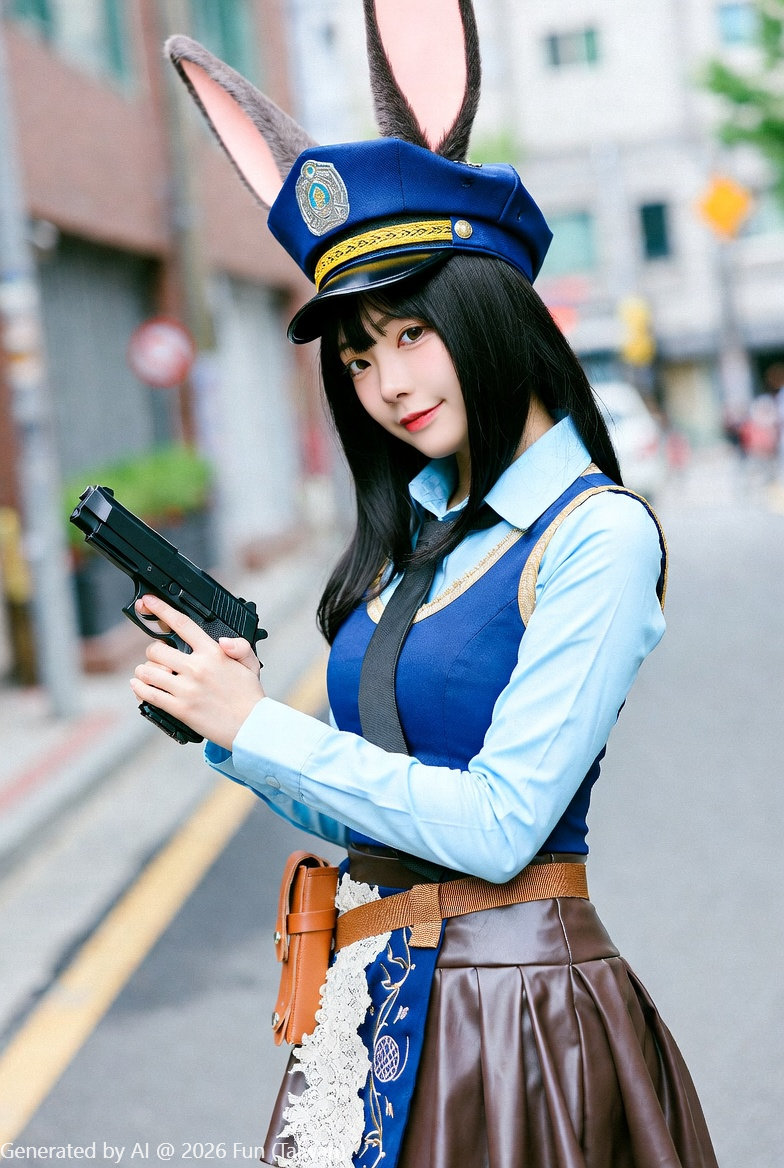 Fantasy # 42 Rabbit Police Bitch Don't Run!! Look at me stiffen you with a