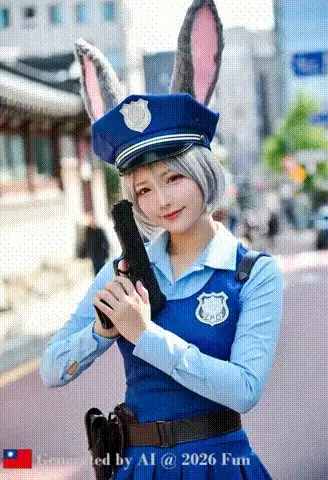 Fantasy # 42 Rabbit Police Bitch Don't Run!! Look at me stiffen you with a