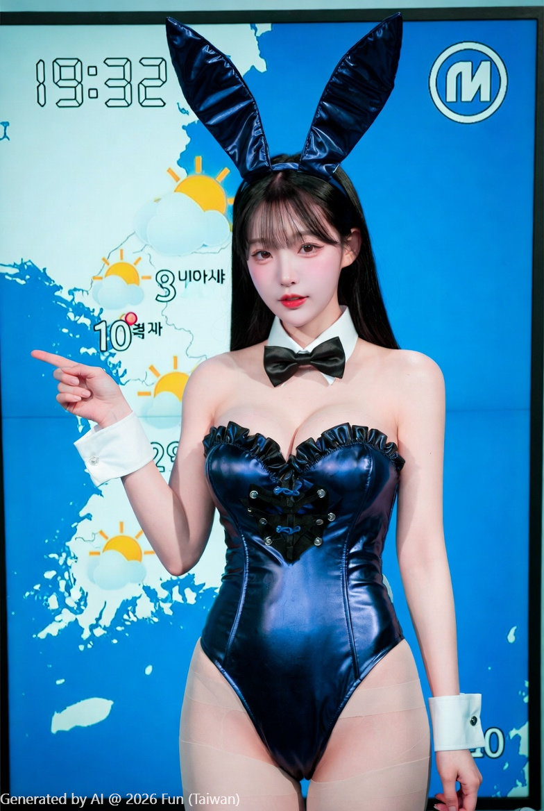 NeNe TV # 13 Meteorological Observatory Korean anchor Bunny