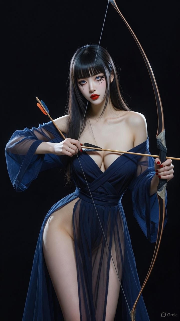 Deep Indigo Monk Robe