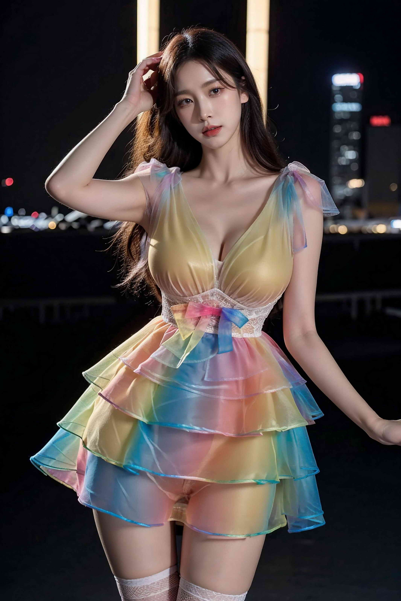 Mock Painting Style - Rainbow Suit