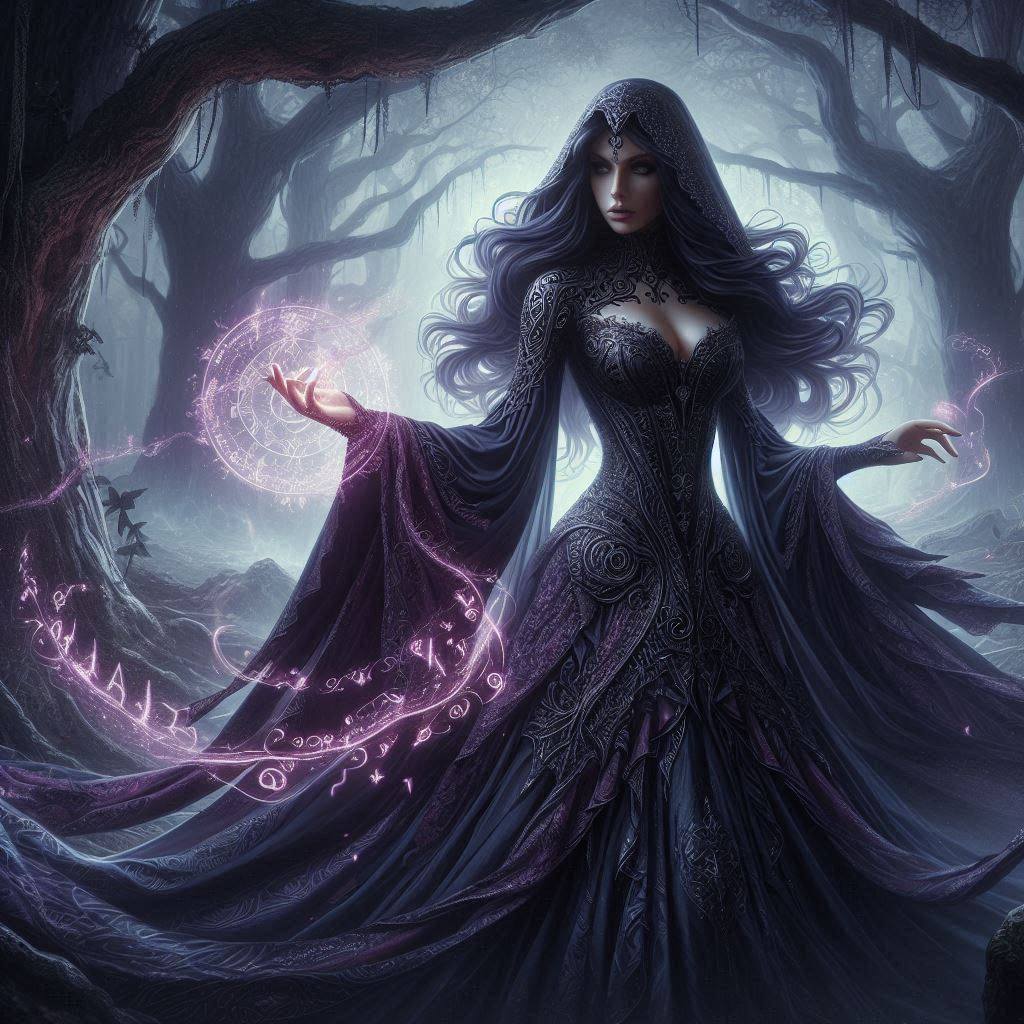 Fantasy x Beautiful Witch x Darkness
