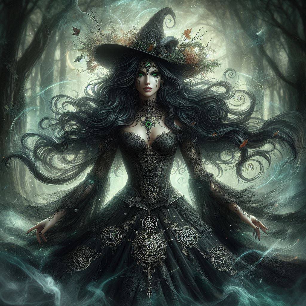 Fantasy x Beautiful Witch x Darkness