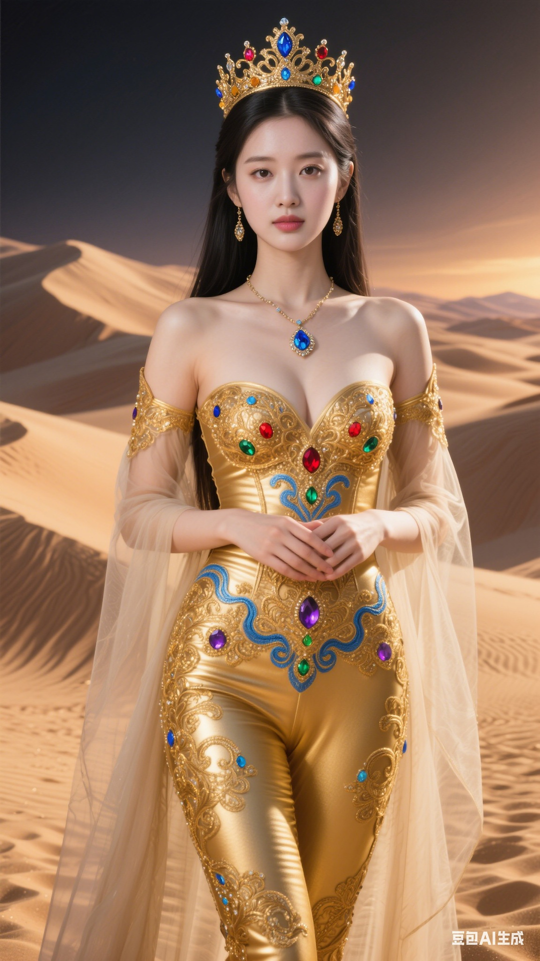 Golden Gem Decorative Tights
