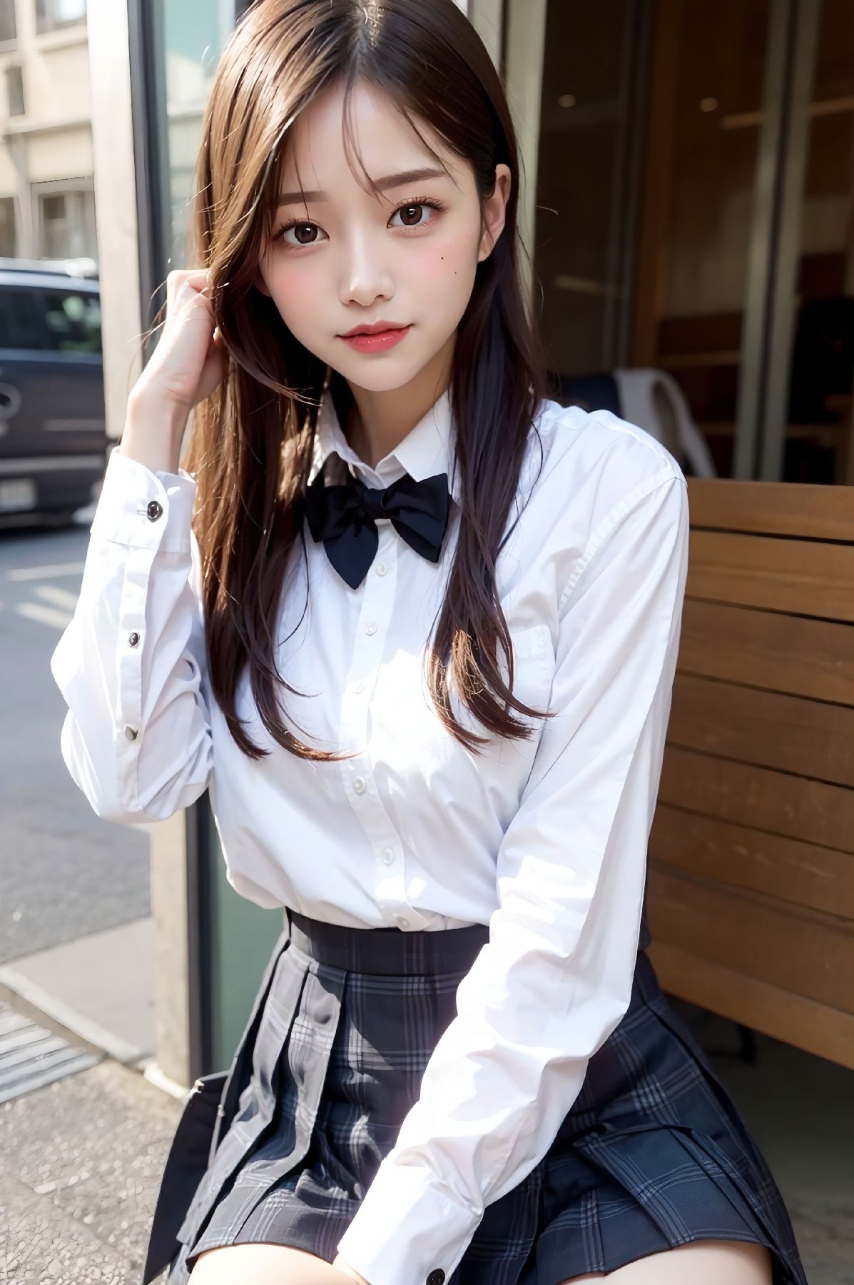 Female high school student
