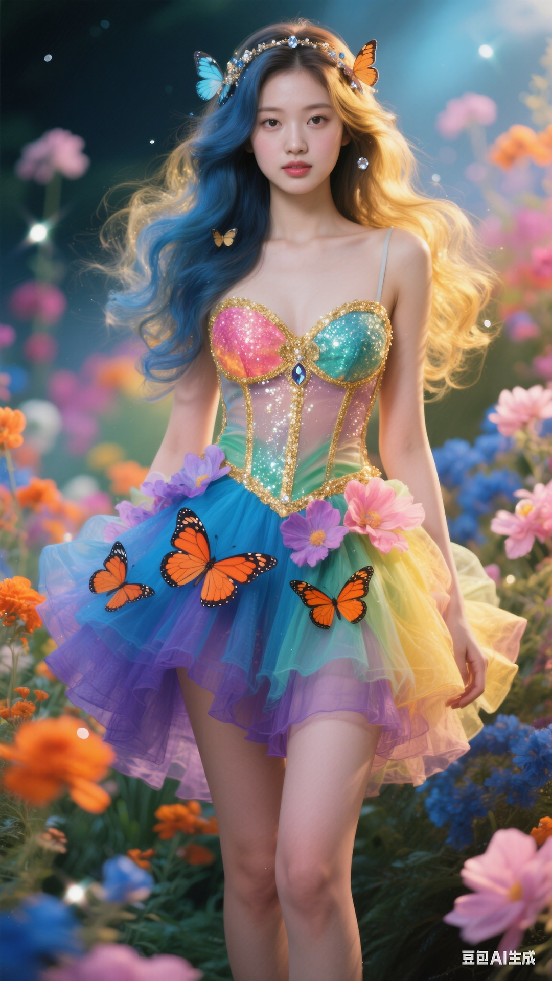 Petals and Butterfly Wings Tights