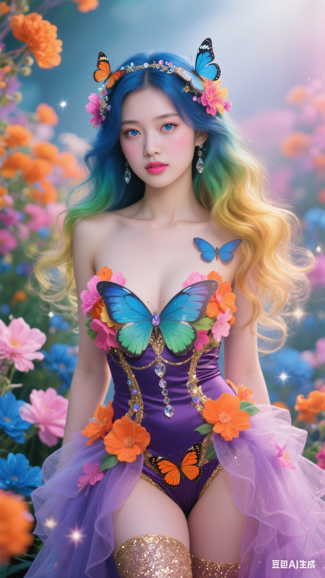 Petals and Butterfly Wings Tights