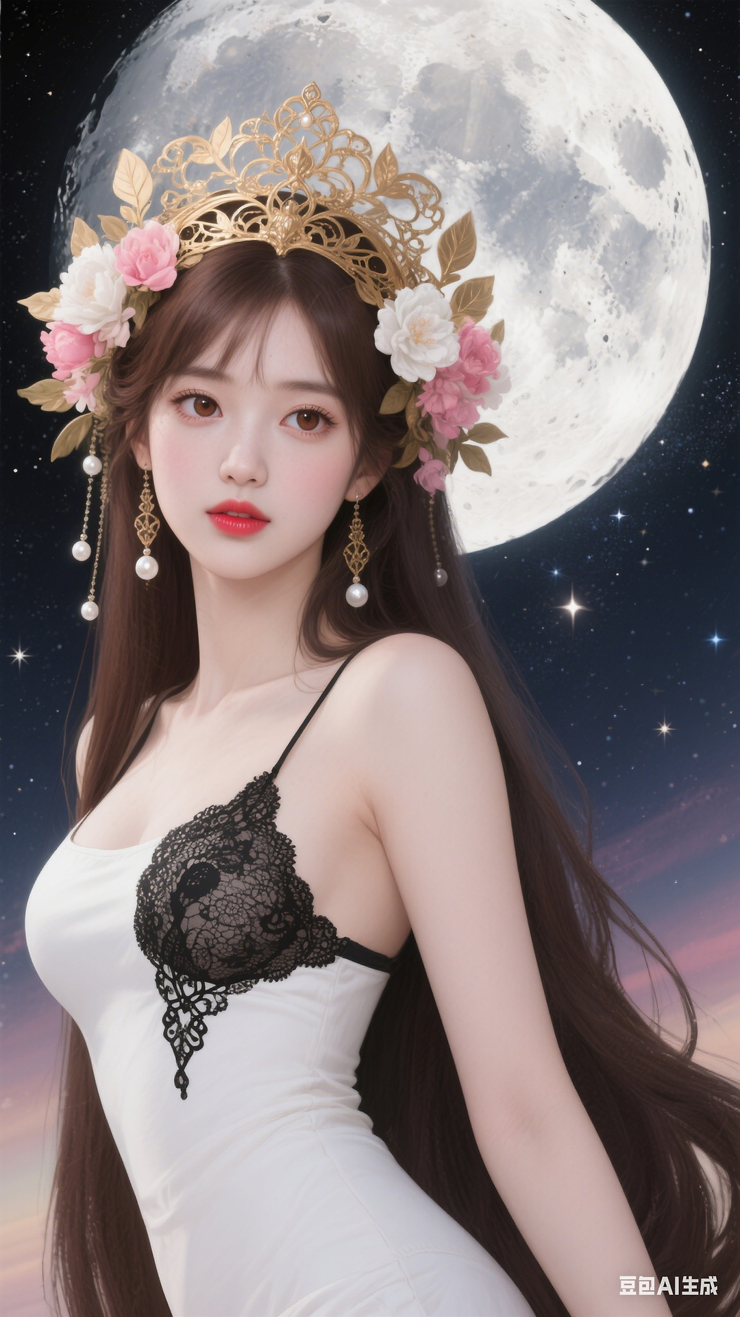 Black lace pattern