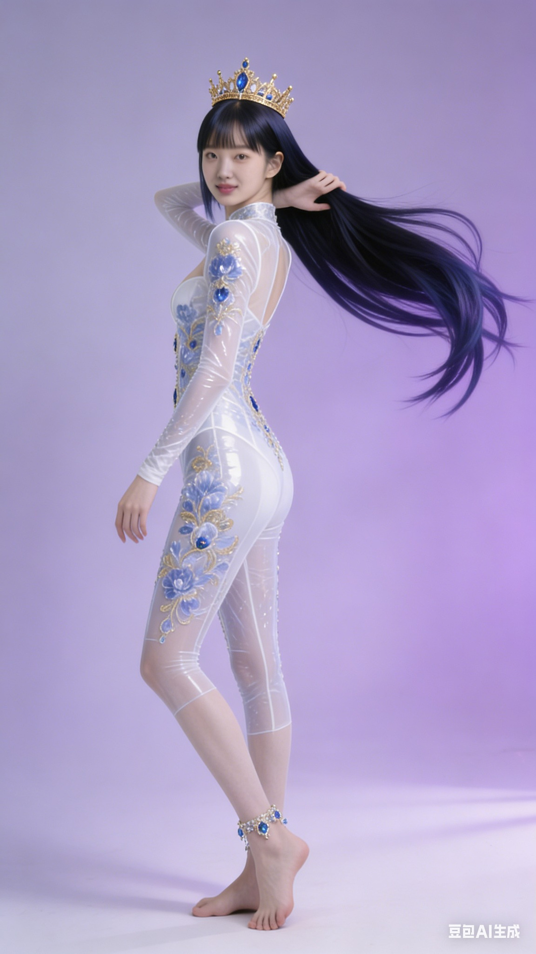 White gem jumpsuit