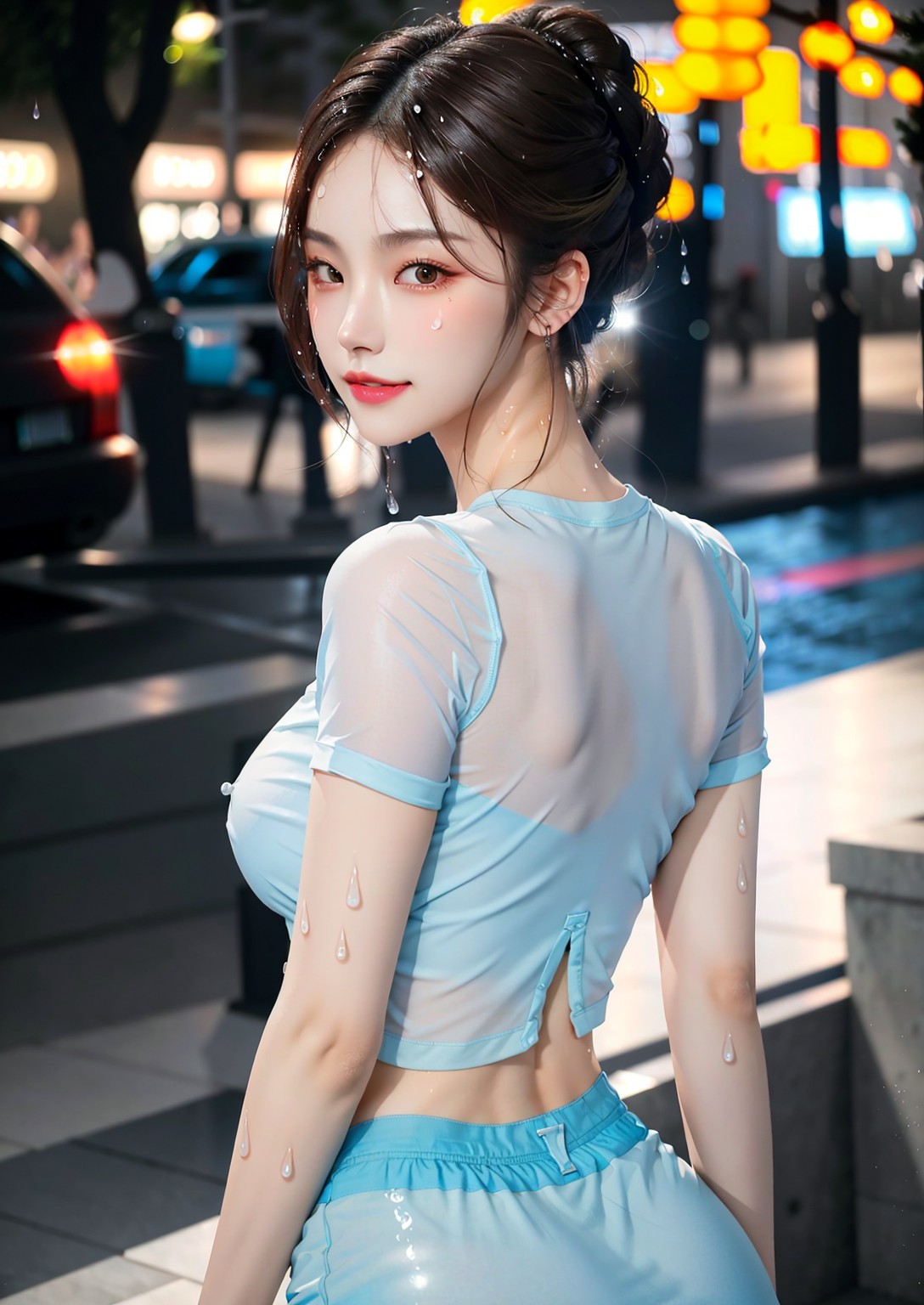 Girl who likes nudity on the street