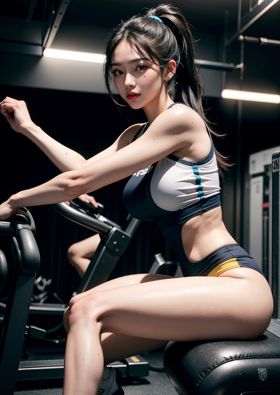 Fitness Girl with Perfect Body