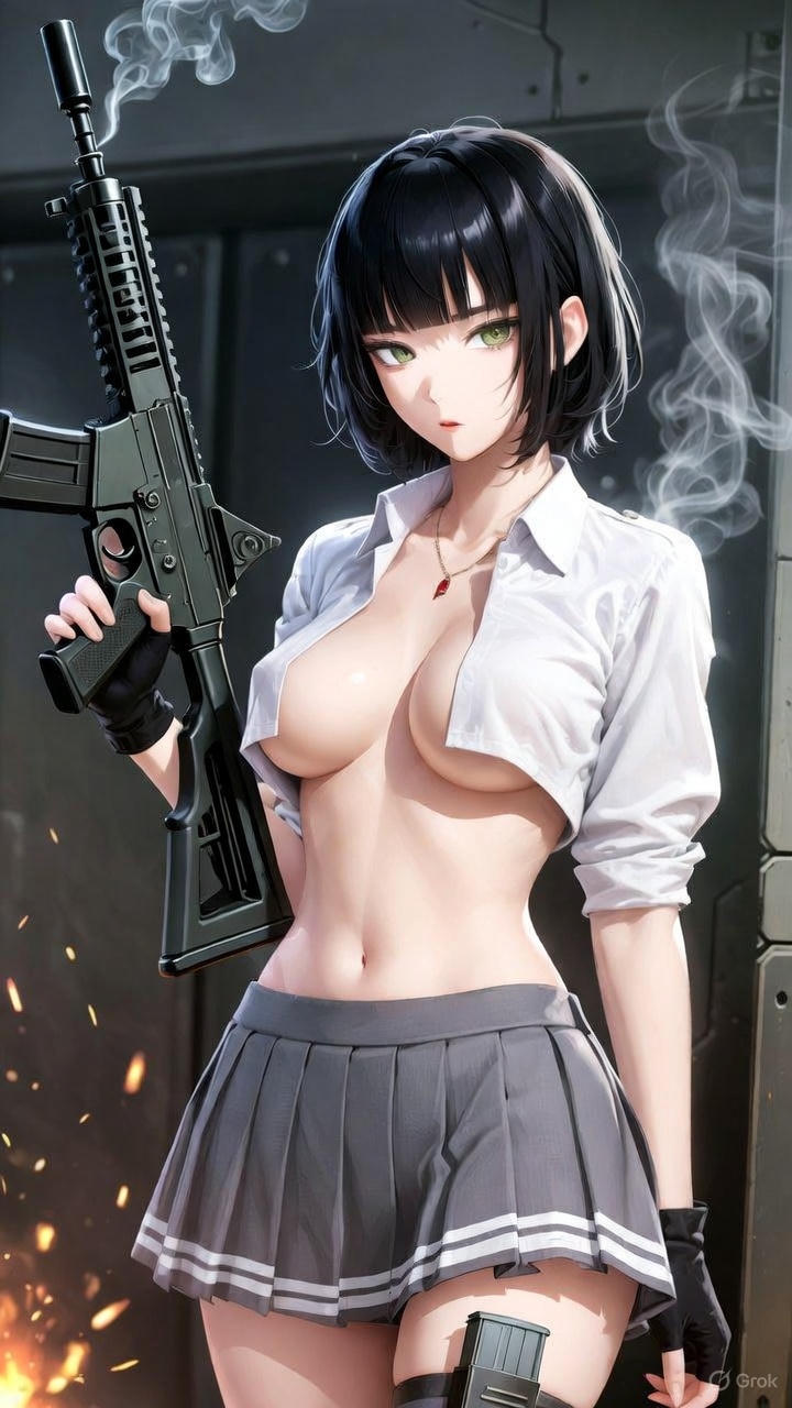 Girl with a gun