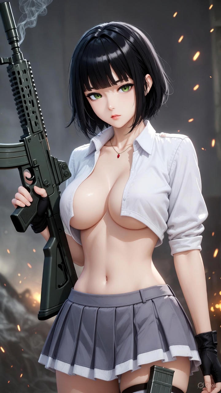 Girl with a gun