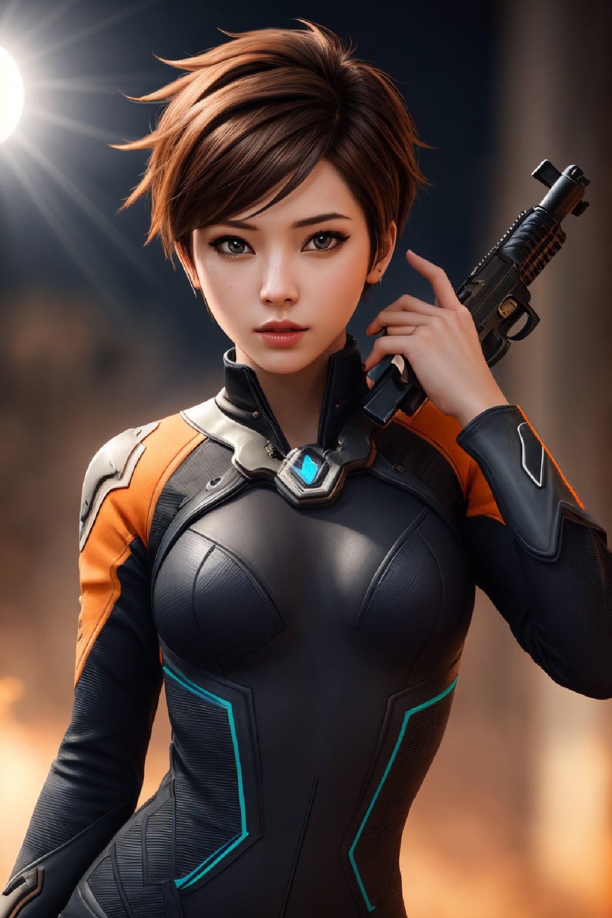 Lena Oxton, code-named “The Hunt”