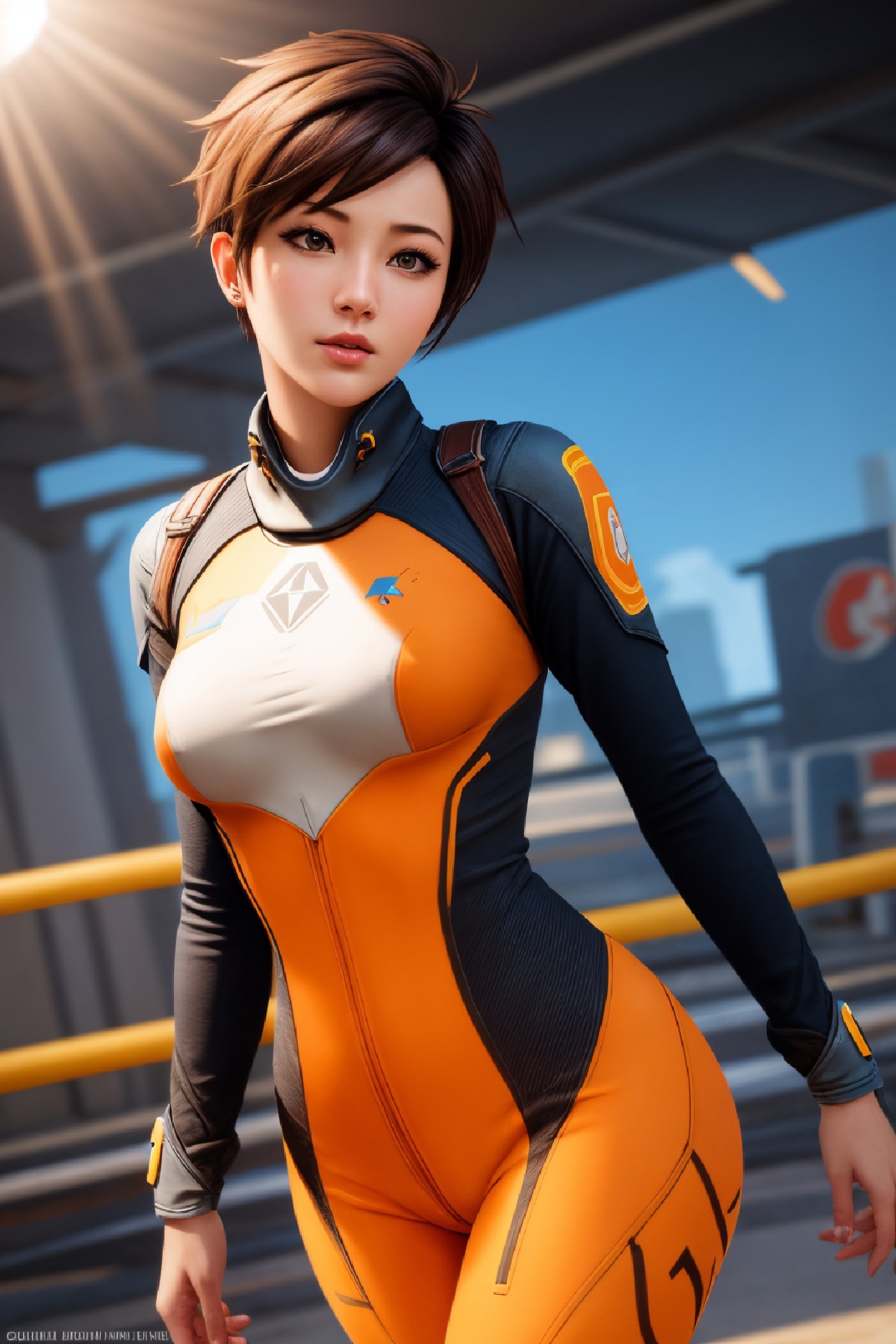 Lena Oxton, code-named "The Hunt"