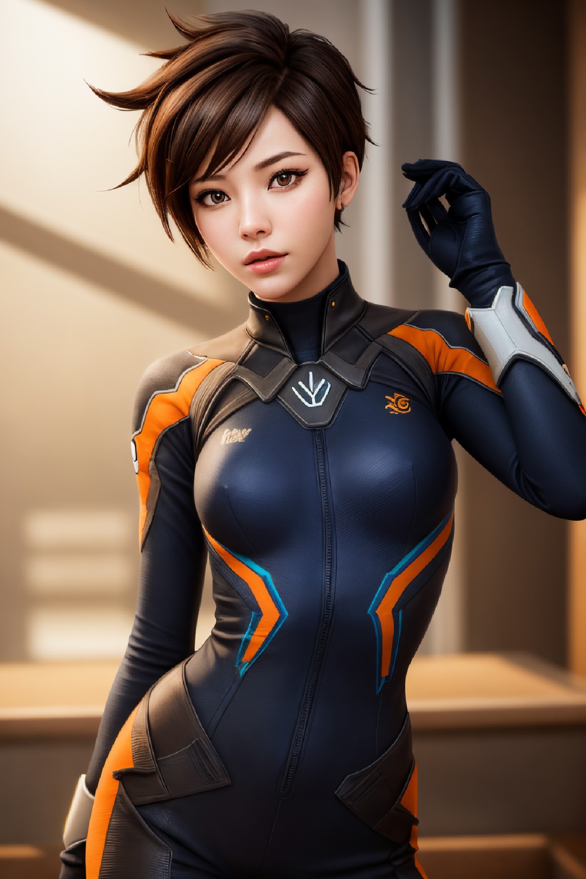 Lena Oxton, code-named "The Hunt"