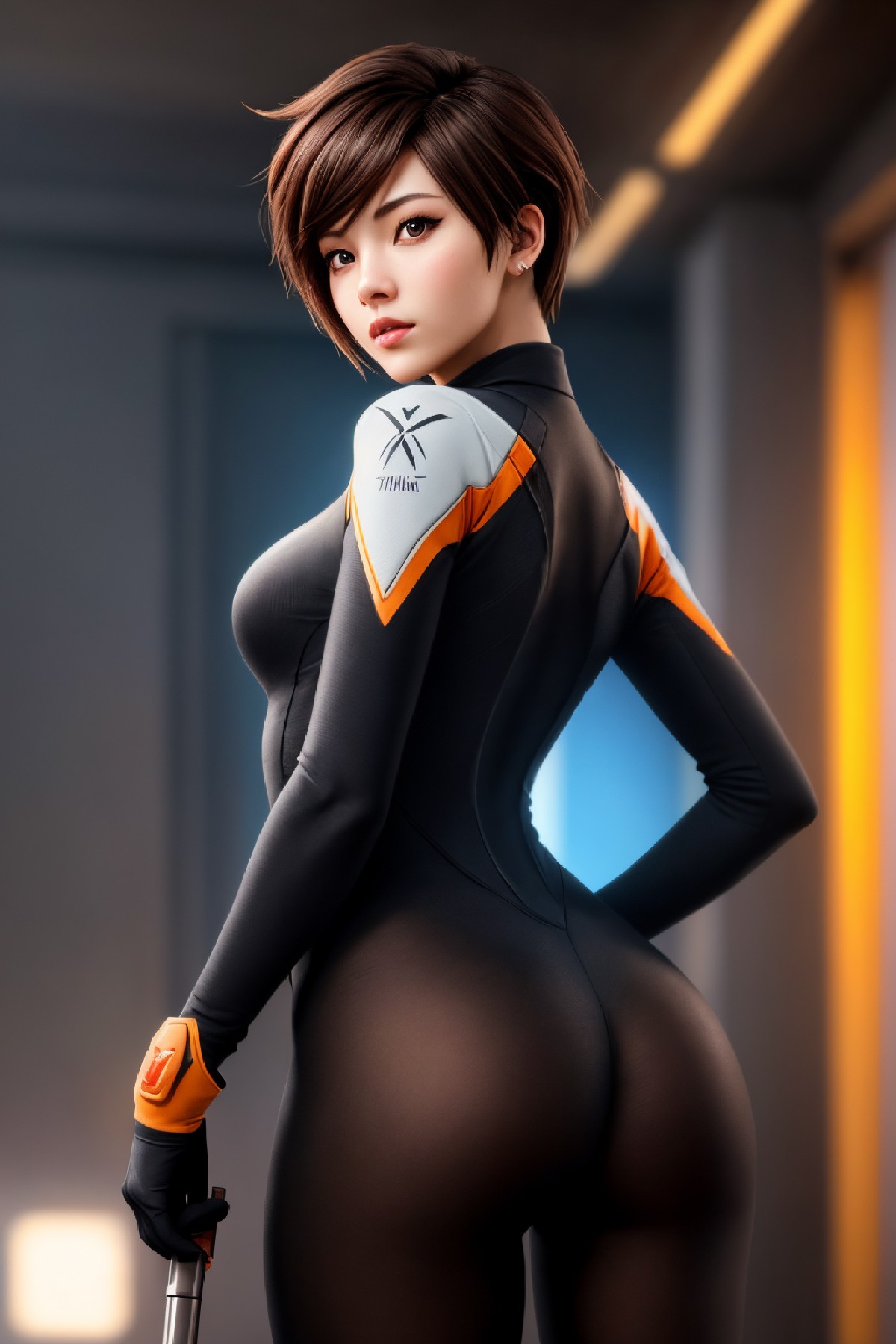 Lena Oxton, code-named "The Hunt"