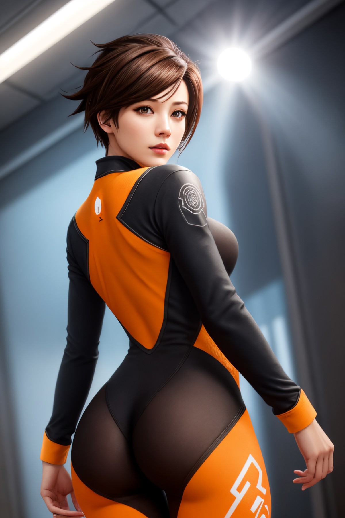 Lena Oxton, code-named "The Hunt"