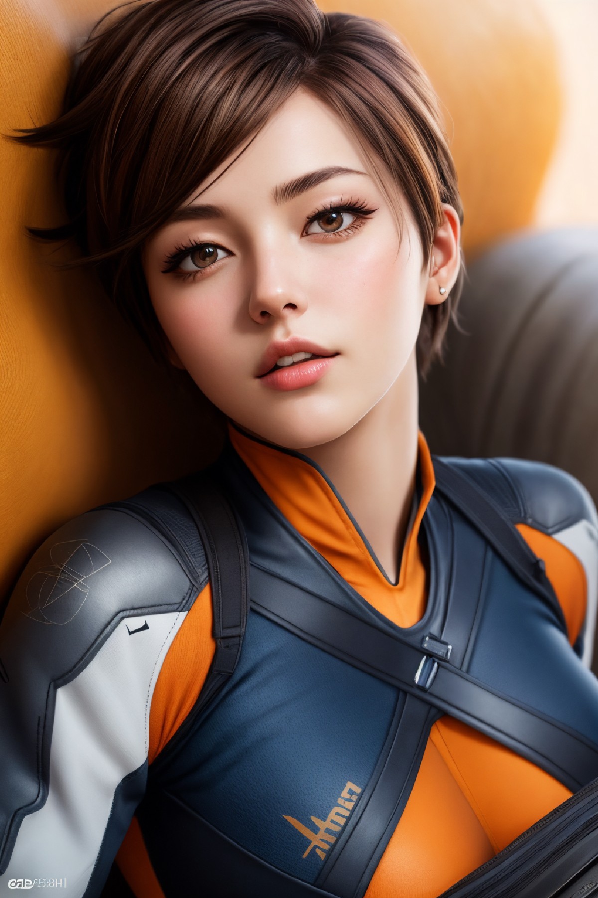 Lena Oxton, code-named "The Hunt"