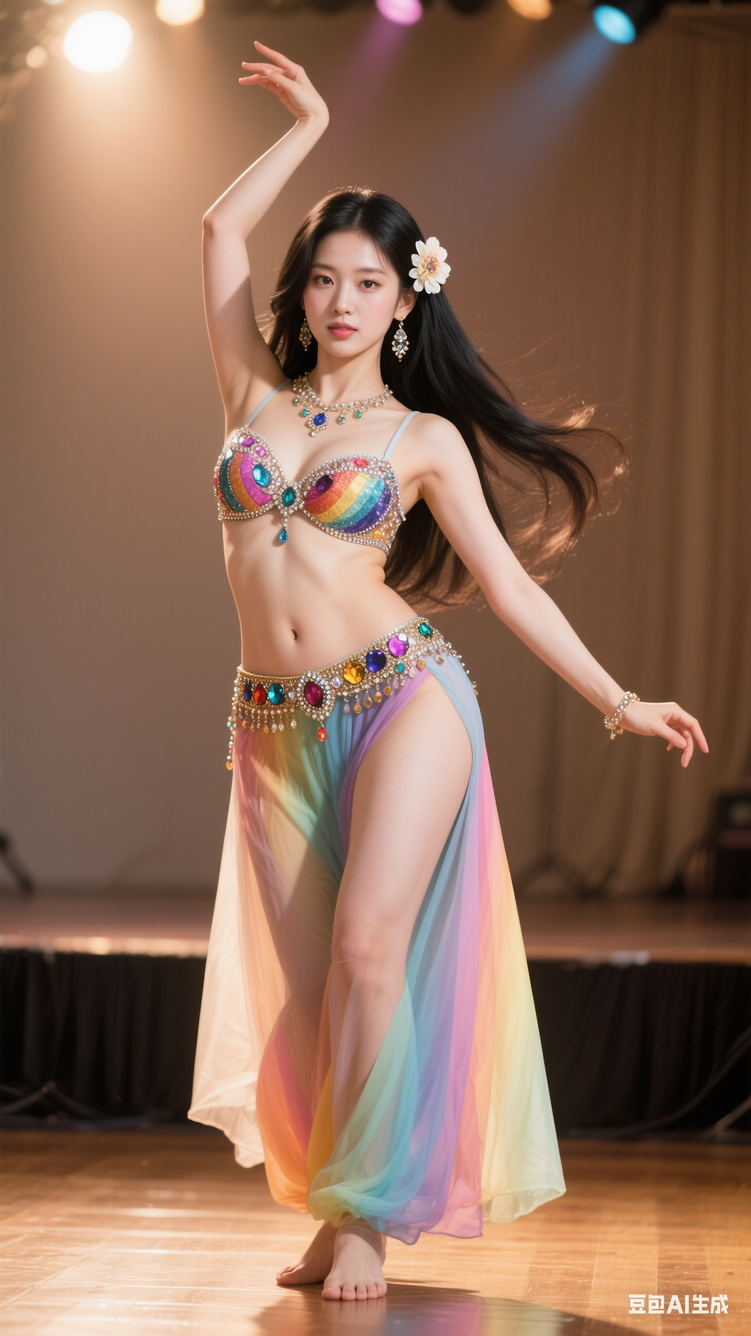 Rainbow Gem Belly Dancer