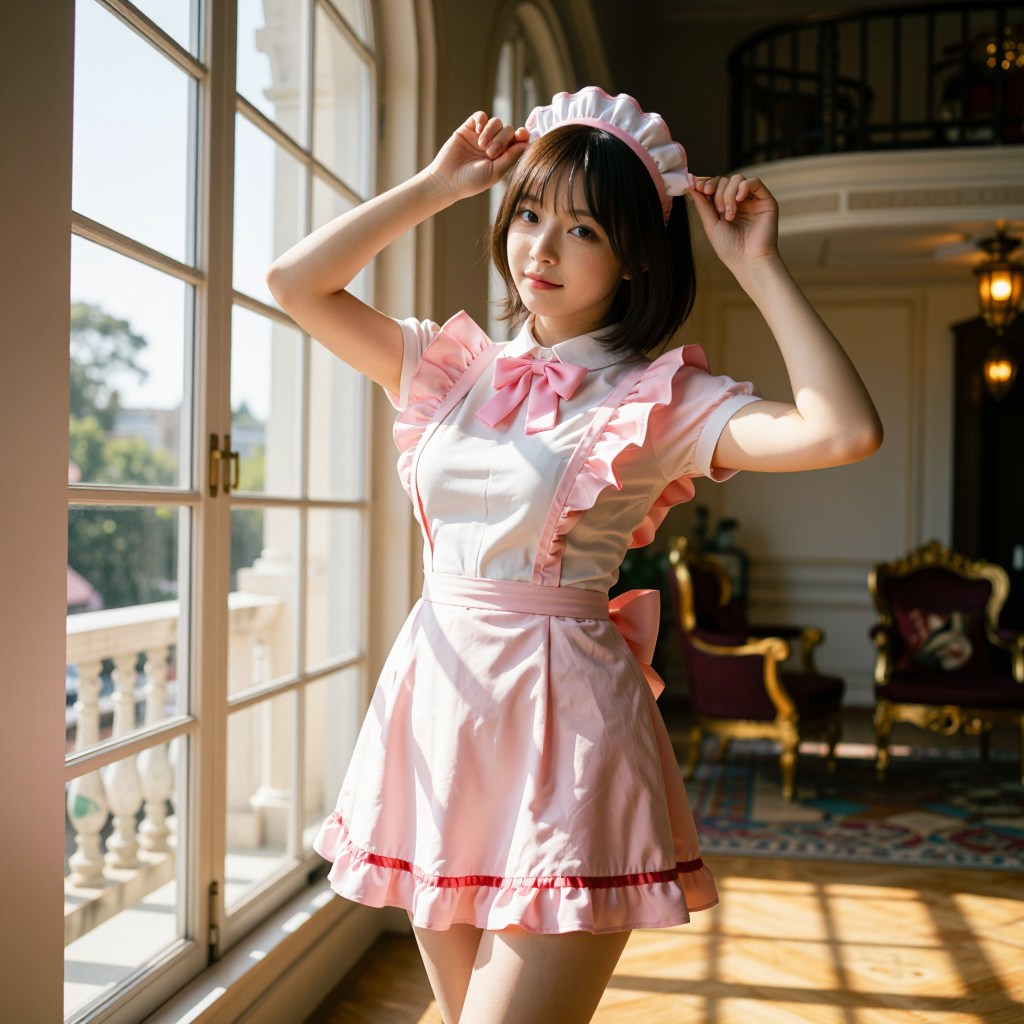 Pink Maid Outfit