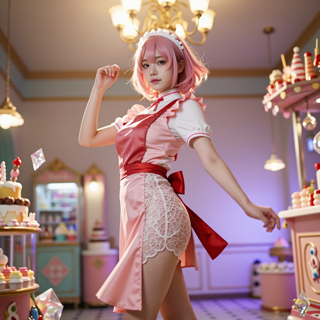 Pink Maid Outfit