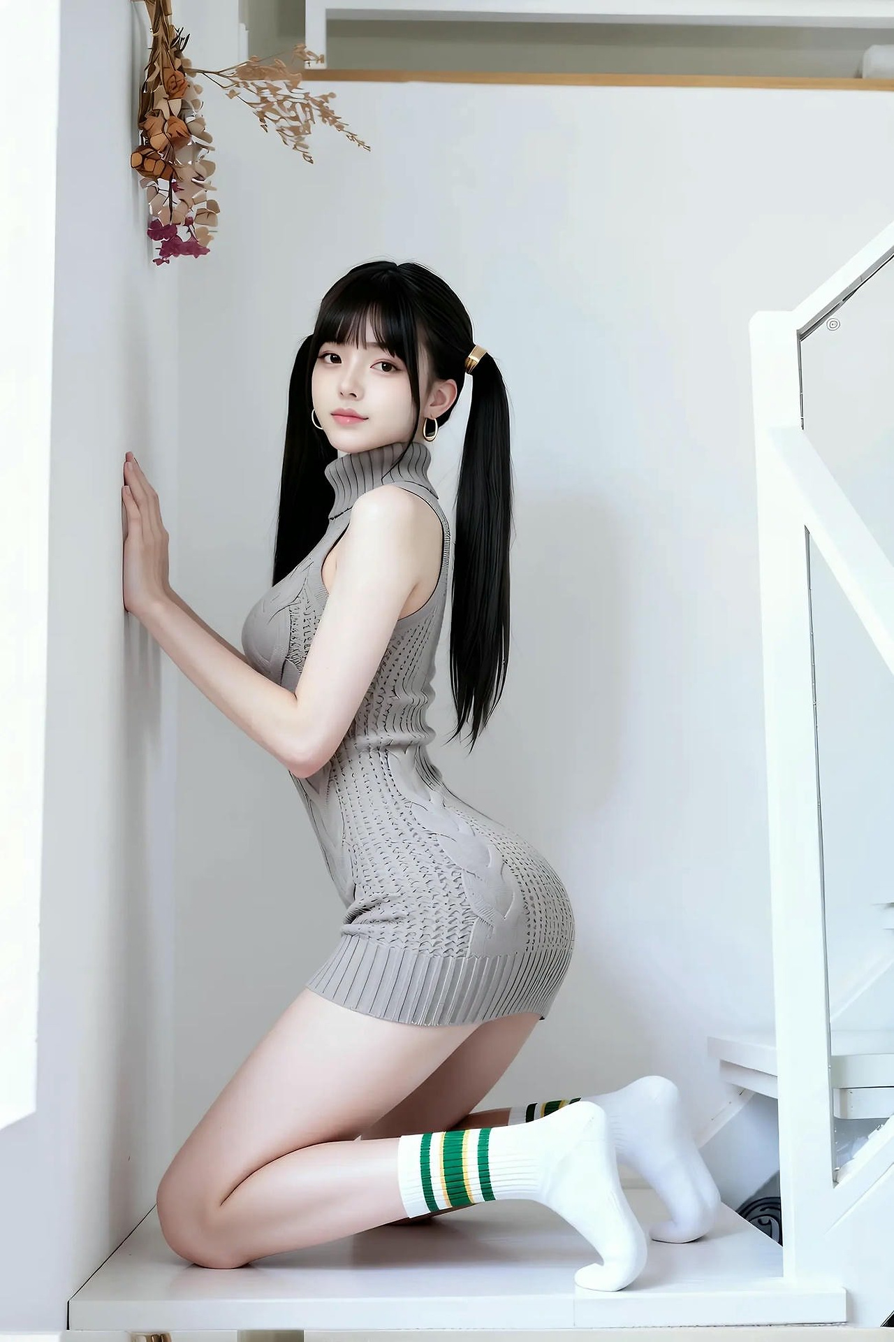 Grapefruit - knitted skirt