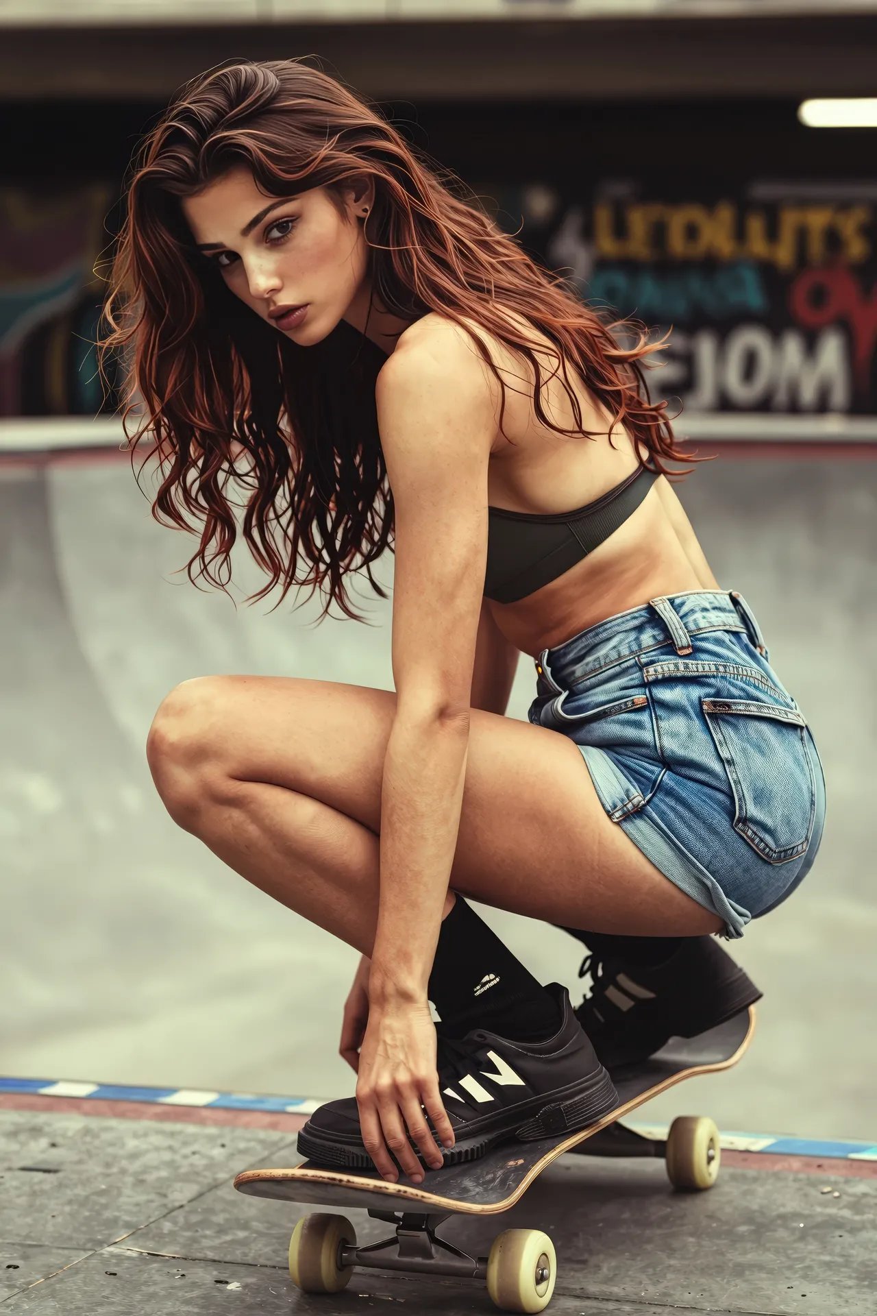 Skateboarding Azzy